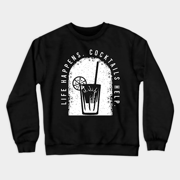 Drinking Gifts and Party Costumes for a Lover of Cocktails Crewneck Sweatshirt by AlleyField